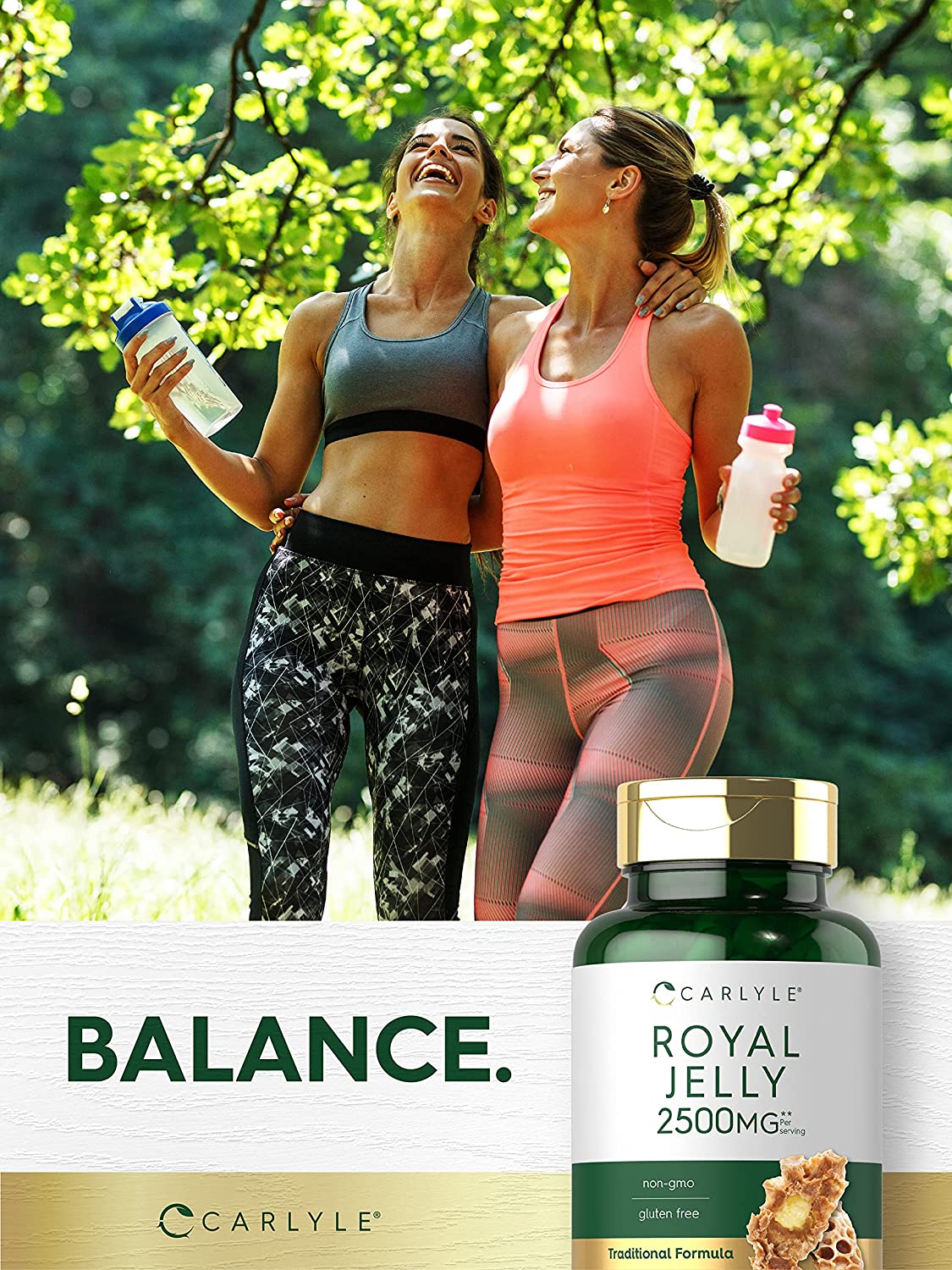 Carlyle Royal Jelly Capsule | 2500mg | 120 Count كبسولات غذاء ملكات النحل 2500 مجم ، 120 كبسولة - Image 5