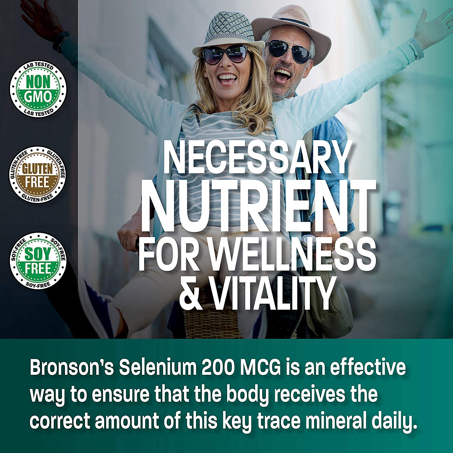 BRONSON Selenium 200 Mcg , 250 Capsulesكيلاتيد السيلينيوم 200 ميكروجرام ، لصحة الجهاز المناعى والبروستاتا ولصحة القلب والغدة الدرقية ، 250 كبسولة - Image 6