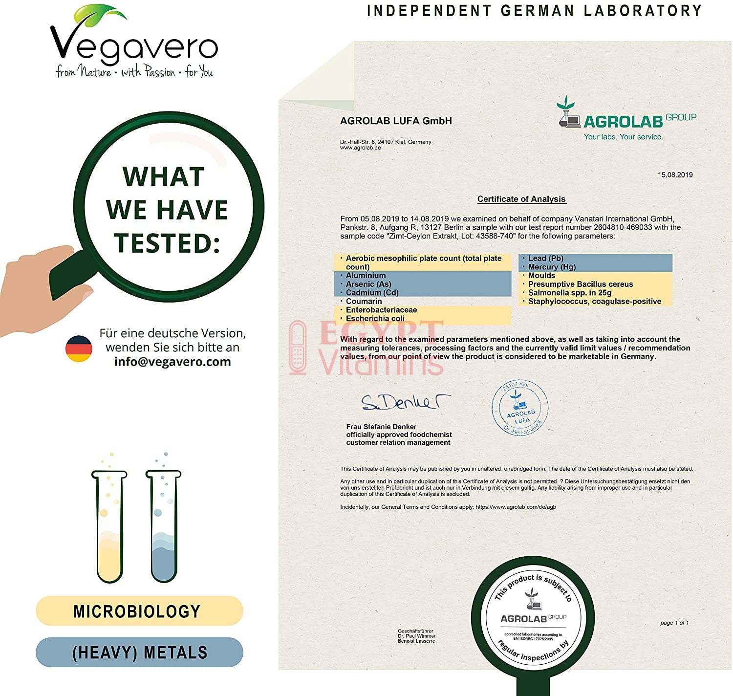 Vegavero Ceylon Cinnamon | High Dosage: 2000 mg (8:1 Extract) per capsule | 120 Capsules قرفة سيلان عالية الجرعة 2000 مجم ، استخلاص 1 : 8 للكبسولة ، 120 كبسولة - Image 5