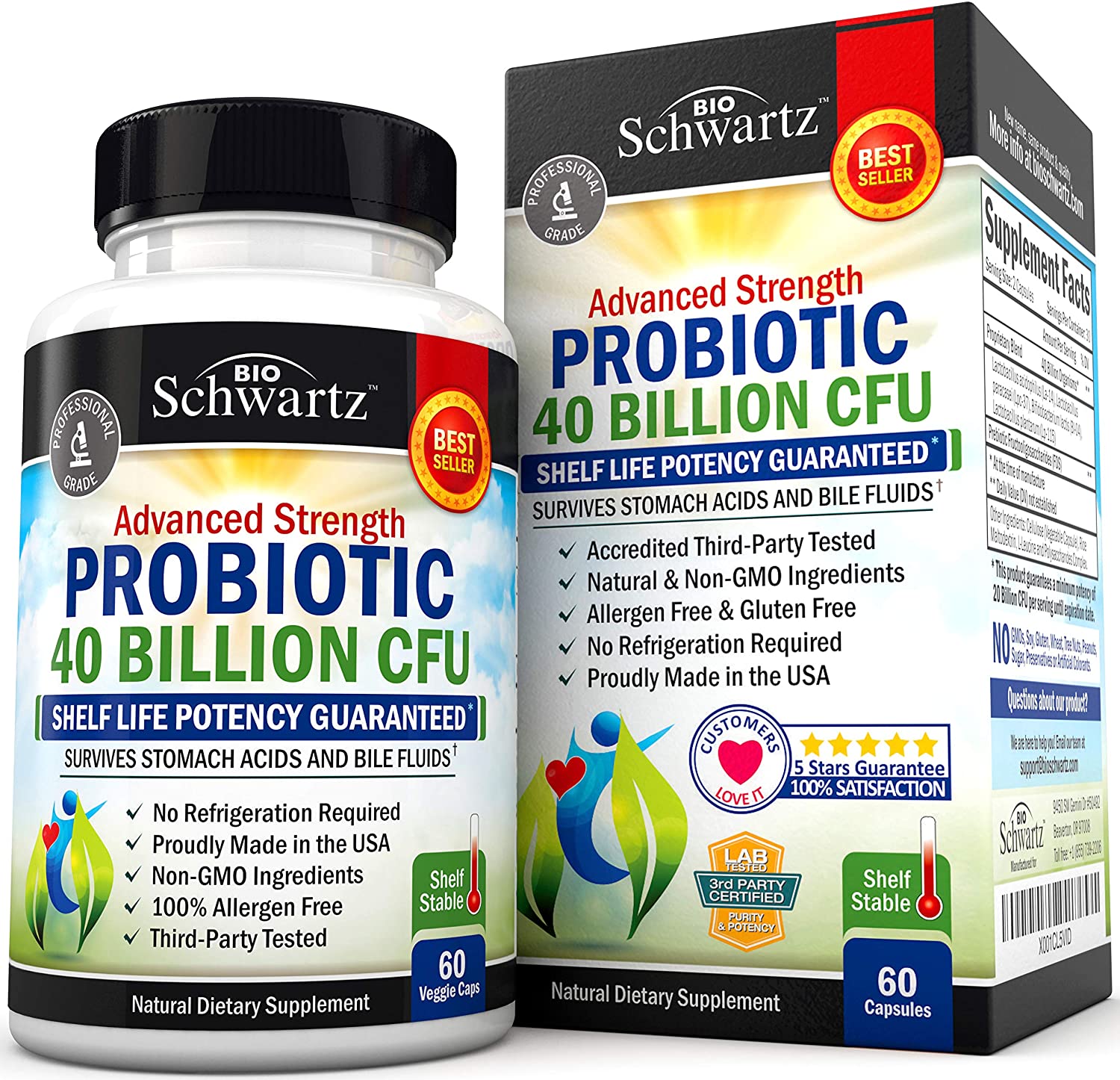 Schwartz Probiotic 40 Billion, probiotic