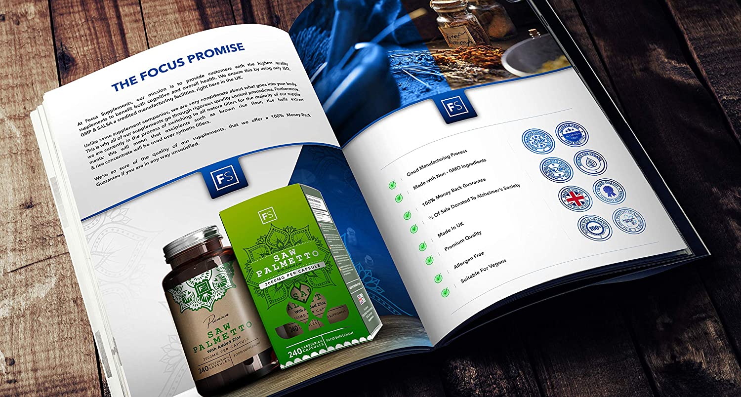 FS Saw Palmetto Capsules High Strength 3000mg with Added Zinc 15mg | Saw Palmetto Extract (20:1) | 240 Vegan Capsules - 8 Month Supply | Gluten Freeمستخلص بالميتو المنشار 3000 مجم للكبسولة بنسبة إستخلاص 1 : 20 مع الزنك ، 240 كبسولة نباتية تكفى 8 أشهر - Image 2