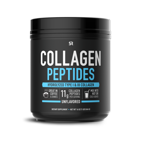 Sports Research Collagen Powder Supplement - Hydrolyzed Protein Peptides that are Vital for Healthy Joints, Bones, Skin, & Nails - Great Keto Friendly Nutrition for Men & Women - Mix in Drinks (454g) مكمل مسحوق الكولاجين من سبورتس ريسيرش - حيوي للمفاصل الصحية والعظام والبشرة والأظافر - ببتيدات بروتين متحلل - تغذية رائعة صديقة للبيئة للرجال والنساء - مزيج في المشروبات