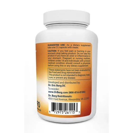 Dr Berg's Advanced Digest Formula,90 Capsules<br/>تركيبة الهضم المتقدمة، 90 كبسولة، لصحة الهضم والجهاز الهضمى، وتقليل عسر الهضم والغازات والإنتفاخ - Image 2