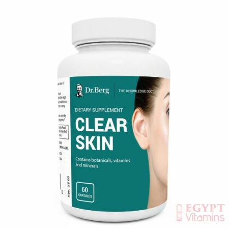 Dr Berg clear skin 60 capsتركيبة متطورة للعناية بالبشرة وجعلها اكثر نضارة والتخلص من حب الشباب ،60 كبسولة