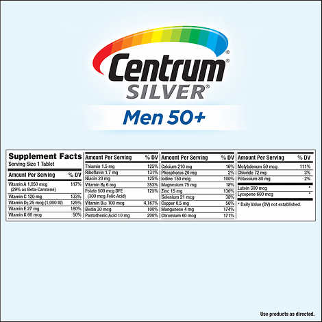Centrum Silver Men 50+ | 275 Tablets - Image 3