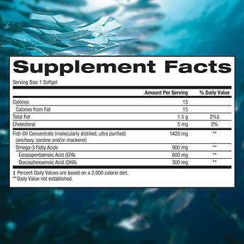 trunature Triple Strength Omega-3 900 mg., 200 Softgels اوميجا 3 تركيز 900 مجم 200 سوفت جيل - Image 2