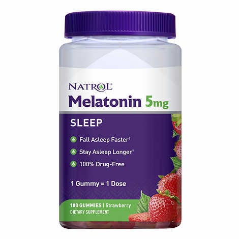 Natrol Melatonin 5 mg., 180 Gummies ناترول ميلاتونين جامى 5 مجم للجرعة ، للسقوط فى النوم بسرعة ، وتظل نائما لفترة أطول 180 جامى