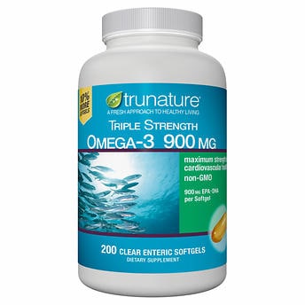 trunature Triple Strength Omega-3 900 mg., 200 Softgels اوميجا 3 تركيز 900 مجم 200 سوفت جيل