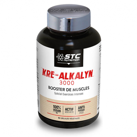 STC NUTRITION KRE ALKALYN® 3000 MUSCLE BOOSTER كيرى الكلاين 3000 مجم ، لدعم العضلات 80 كبسولة نباتية