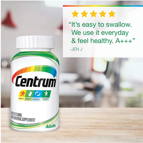 Centrum Multivitamins / Multiminerals for adults Unisex - 60 Tablets سنتروم فيتامينات و معادن متعددة للبالغين من الجنسين 60 حباية - Image 4