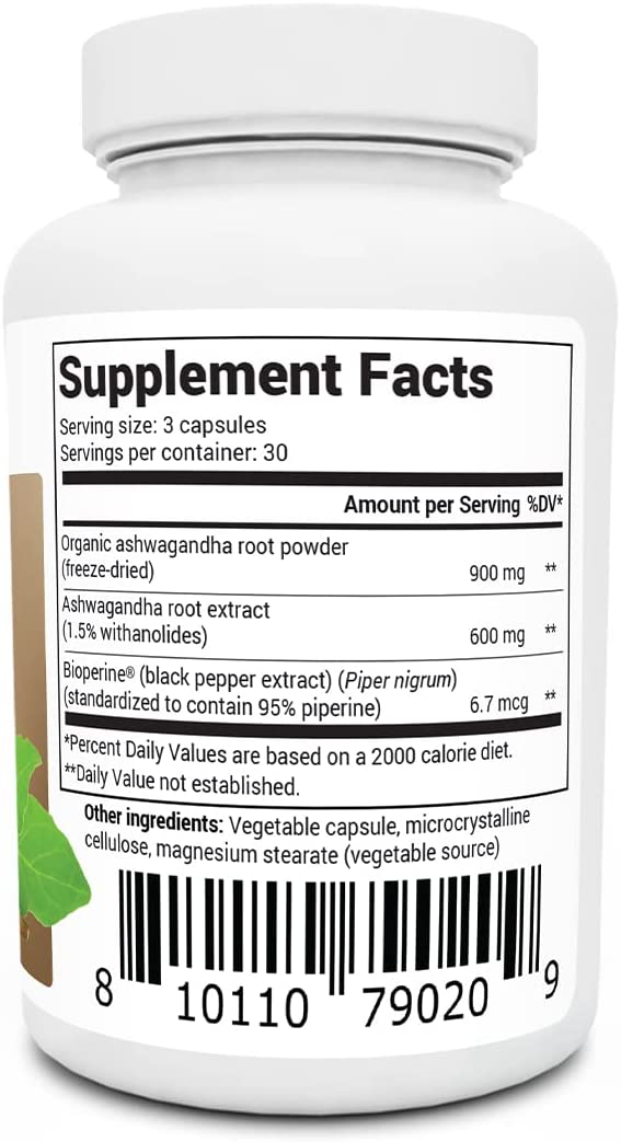 Dr. Berg Organic Ashwagandha Capsules