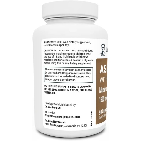 Dr. Berg Organic Ashwagandha Capsules