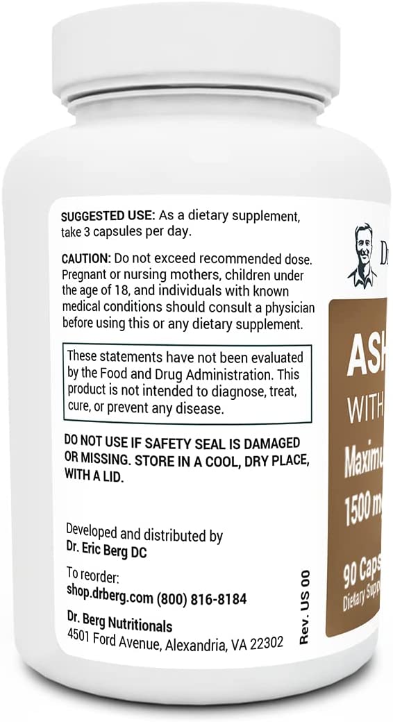 Dr. Berg Organic Ashwagandha Capsules