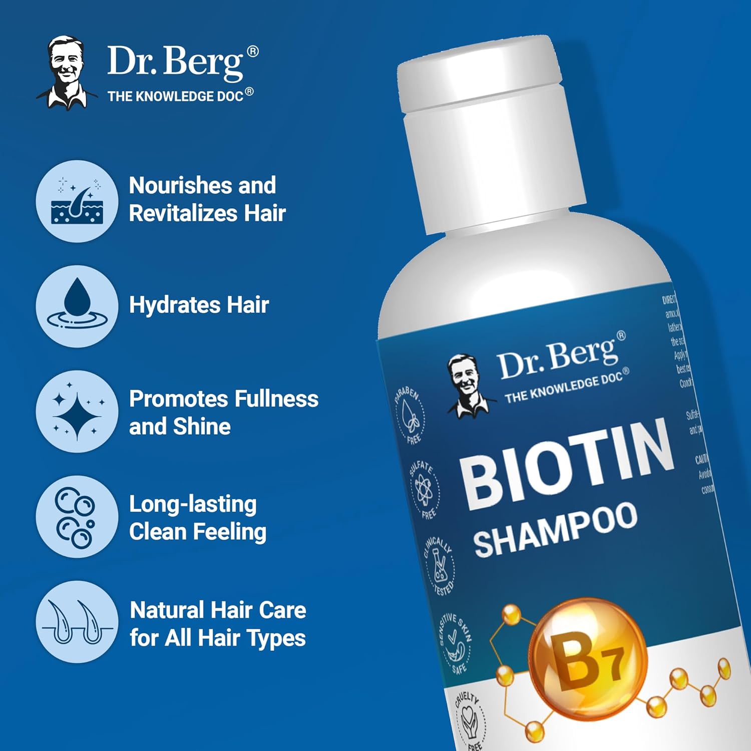 Dr Berg Biotin Shampoo Sulfate Free, 236 ml - Image 6