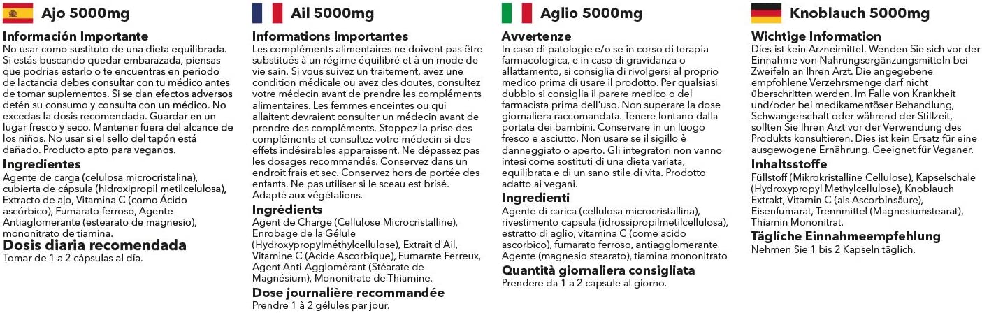Egypt Vitamins | Simply Supplements Organic Garlic 5000 mg 180 Softgels