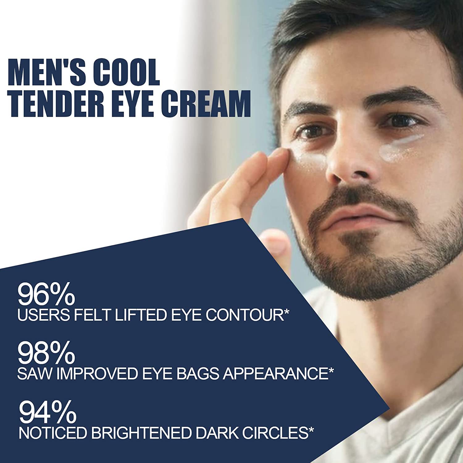 Lamvpiny Himse Awaken Peptide Depuffing Eye Gel, OPENEYES Peptide Depuffing Eye Gel, Lifts Firming Anti-Wrinkle Eye Tightener, Men's Moisturizing Eye Cream, Reduces Dark Circles, Under Eye Bags - Image 5