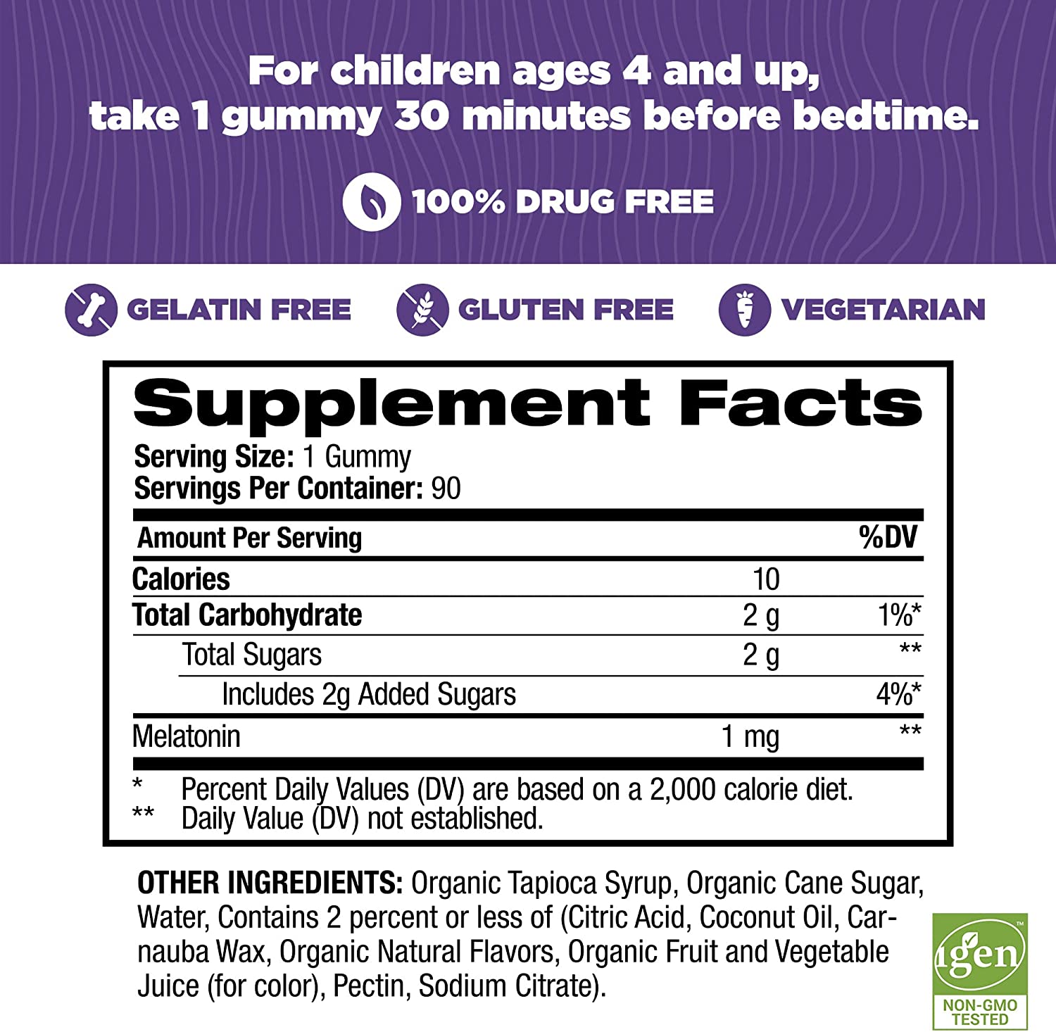 Natrol Kids Melatonin Gummy, 1mg, Sleep Aid Supplement for Children, Ages 4 and up, 90 Berry Flavored Gummies - Image 4