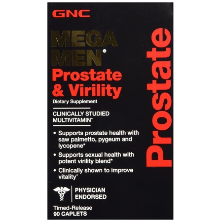 GNC Mega Men Prostate and Virility Dietary Supplement - 90 Caplets