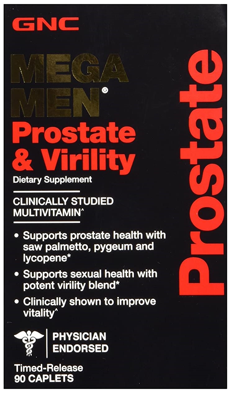 GNC Mega Men Prostate and Virility Dietary Supplement - 90 Caplets