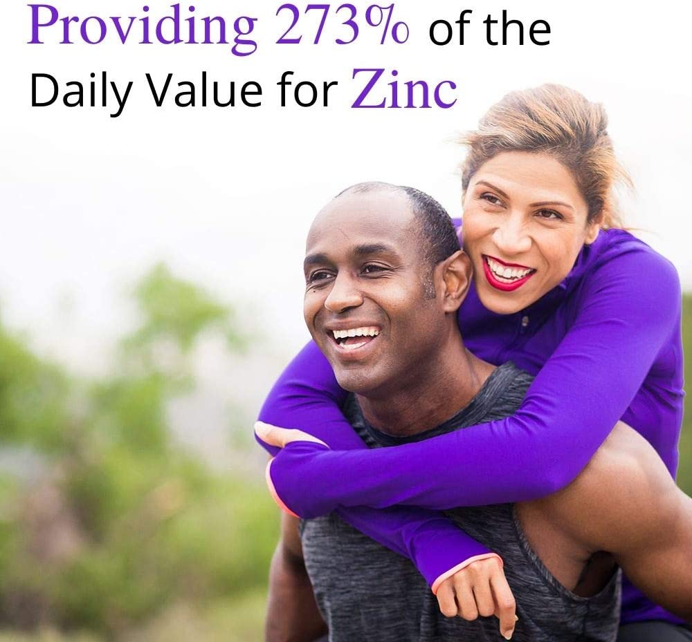 Garden of Life Zinc Supplements 30mg High Potency Raw Zinc and Vitamin C Multimineral Supplement, Vitamin Code Vitamins Trace Minerals & Probiotics for Skin Health & Immune Support, 60 Vegan Capsules