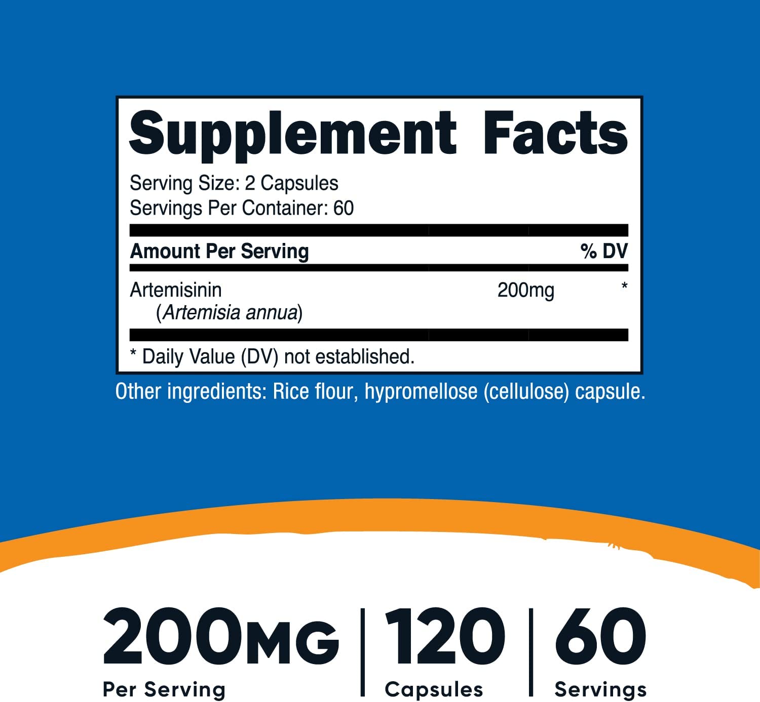 Nutricost, Artemisinin 200mg, Ingredients