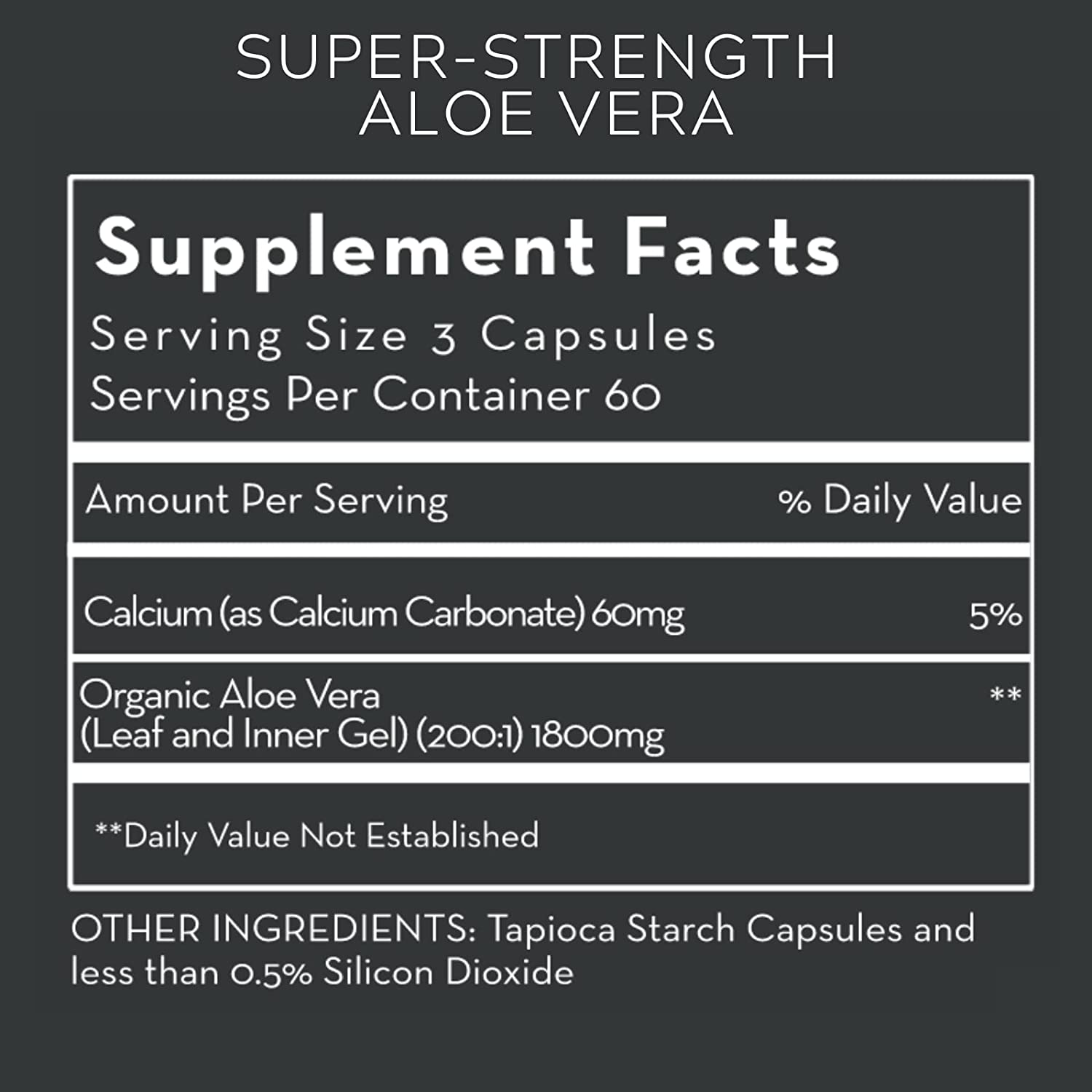 Desert Harvest Aloe Vera, 180 Capsules