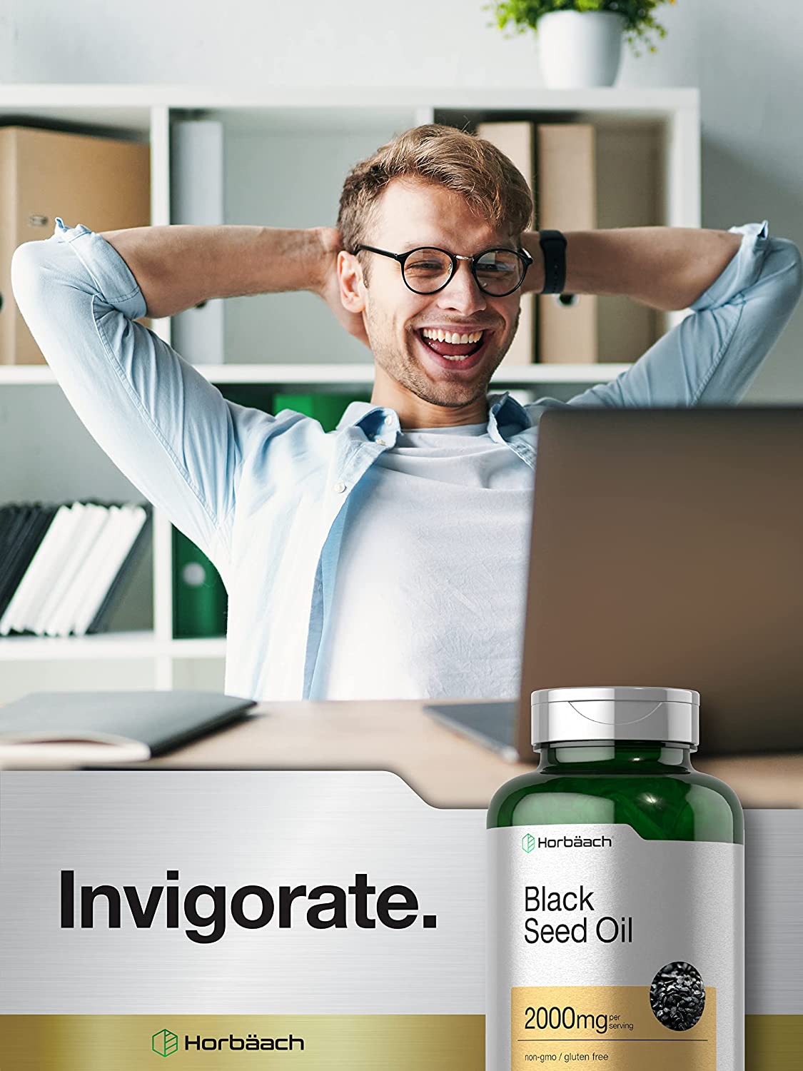 Horbaach Black Seed Oil 2000mg | 120 Softgel Capsules