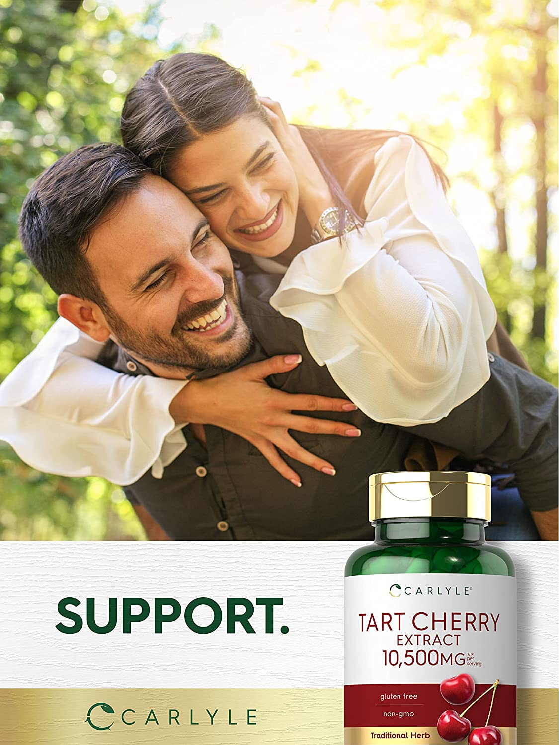 Carlyle Tart Cherry Capsules | 10,500mg | 200 Pills | Max Potency | Tart Cherry Juice Extract