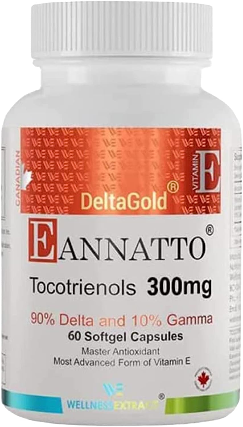 Eannatto DeltaGold Tocotrienols | Premium Vitamin E Supplement – 60 Capsules