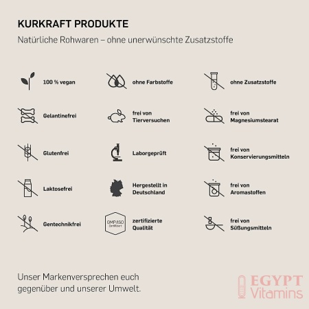 Kurkraft® Original Bio Ashwagandha - High Dose - Real Indian Sleepberry - Vegan, Laboratory Tested, German Production