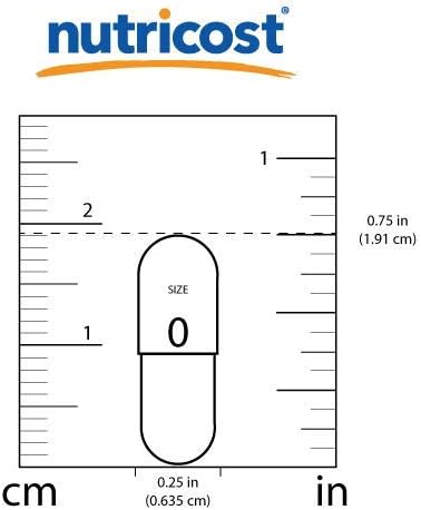 Nutricost, DIM 300mg, Capsule size