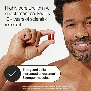 Mitopure Urolithin A Supplement - First Clinically Tested Highly Pure Urolithin A - Healthy Aging - Energy Supplements Alternative to NMN, NAD, CoQ10, Resveratrol, PQQ - 120 Count Starter Kit - Image 3