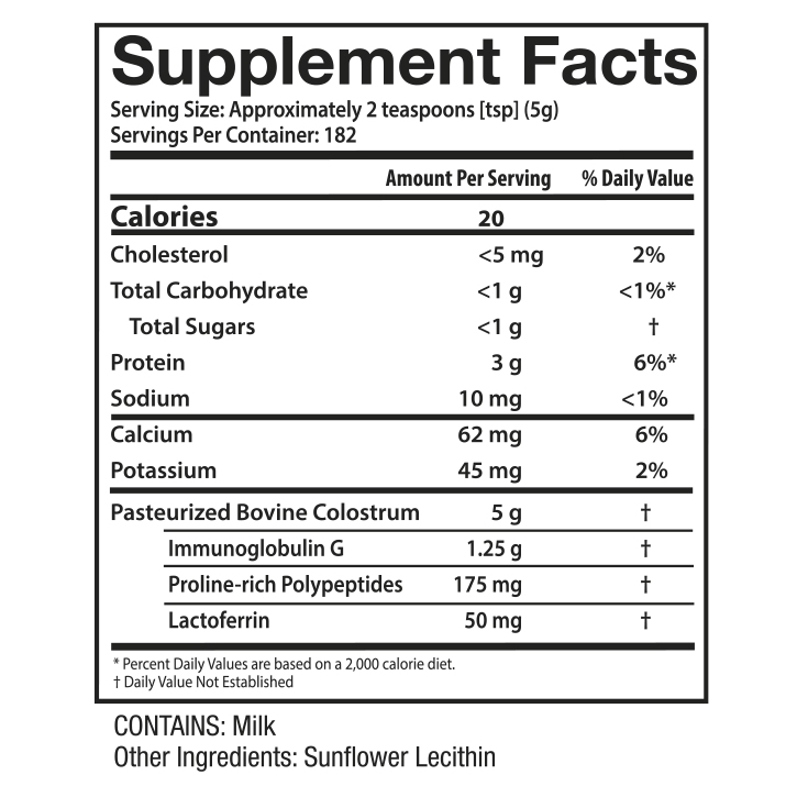 Colostrum-LD® Powder :: 32oz/907g, ~90-180 Day Supply - Image 4