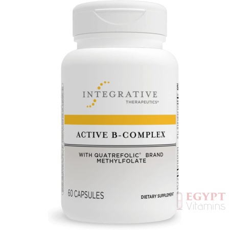 Integrative Therapeutics Active B-Complex – Energy Metabolism Support* – B-Complex Vitamin Supplement with 8 B-Vitamins, Vitamin B12, Folate, Choline – 60 Capsules
