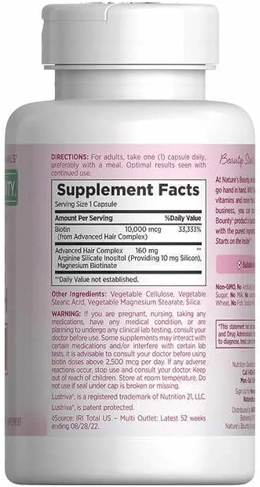 Nature's Bounty Hair Growth | 90 Capsules - Image 2