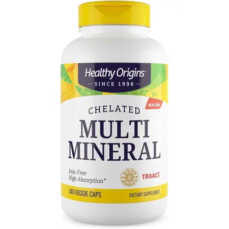 Healthy Origins Chelated Multi Mineral – 240 Veggie Capsules