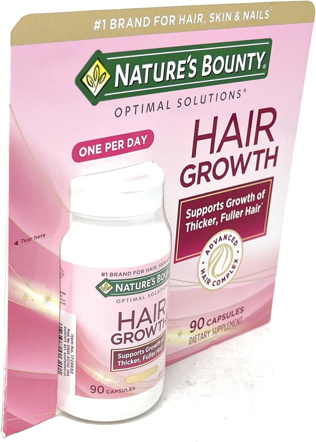 Nature's Bounty Hair Growth | 90 Capsules - Image 4