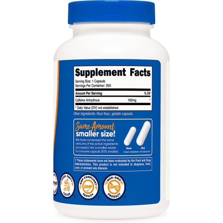 Nutricost, Caffeine 100mg, Ingredients