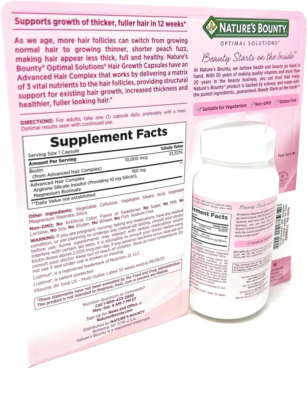 Nature's Bounty Hair Growth | 90 Capsules - Image 5