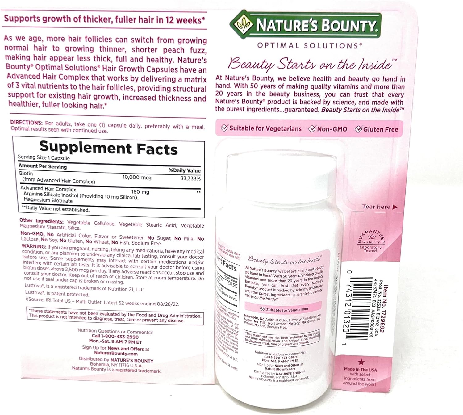 Nature's Bounty Hair Growth | 90 Capsules - Image 6
