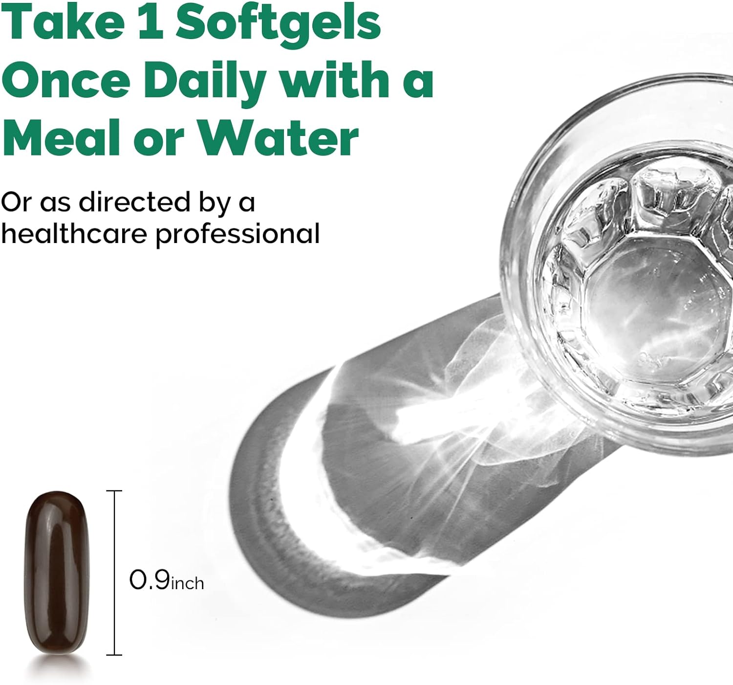 take one softgels of Liposomal NAD+ & Trans-Resveratrol