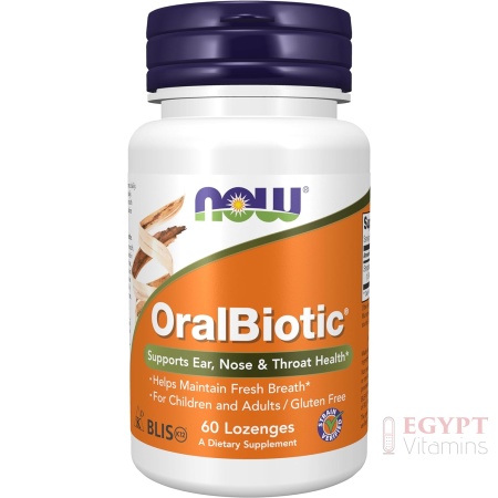 NOW OralBiotic, 60 Lozenges, Foods