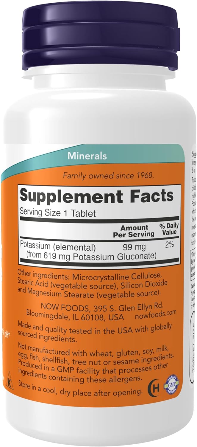Now Potassium Gluconate, 99 mg, Ingredients