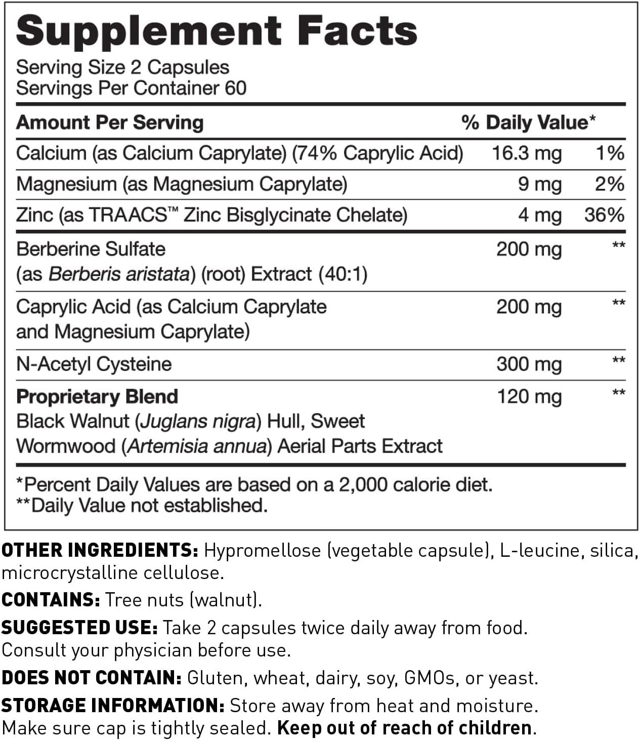 Dr. Amy Myers Microb-Clear Supplement for Gut Health - Supports Healthy Balance in The Gut - Reduce Leaky Gut, SIBO, Bloating, Constipation - Magnesium, Berberine, Caprylic Acid + More - 120 Capsules - Image 2