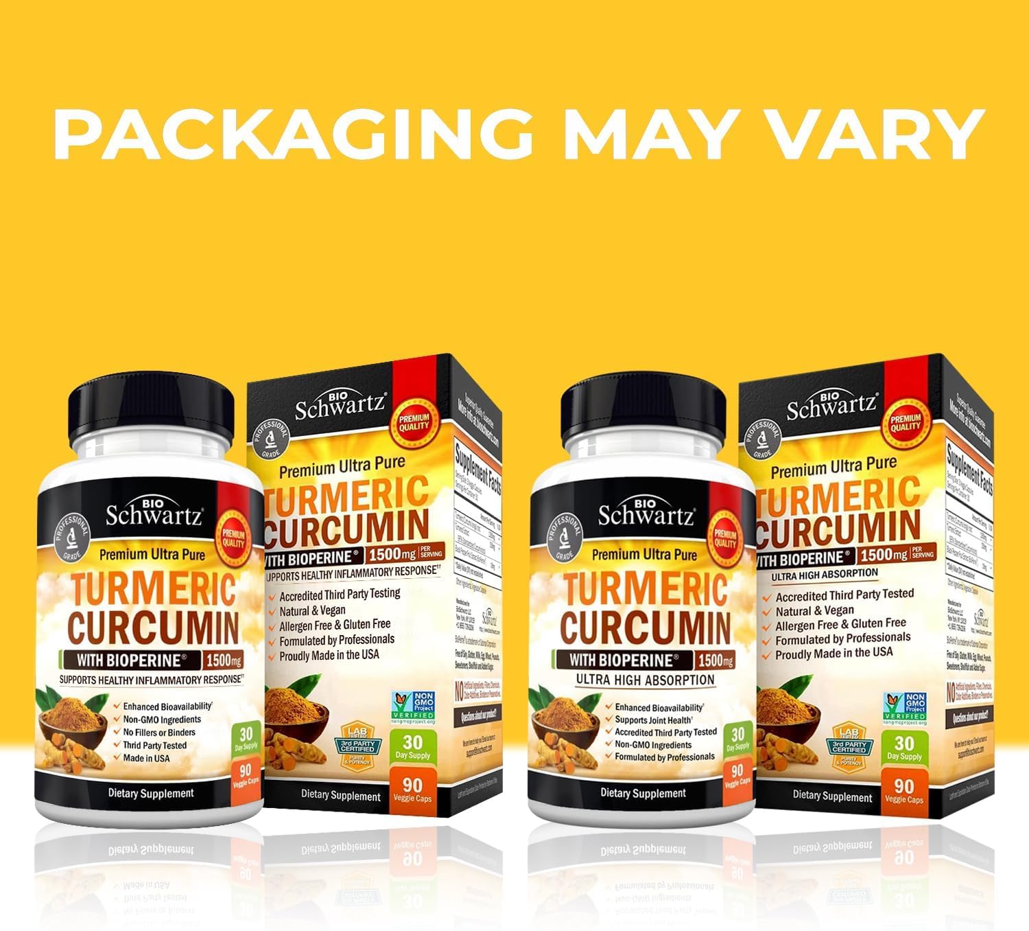 Bio Schwartz | Turmeric Curcumin with Black Pepper Extract 1500mg | 90 Capsules - Image 5