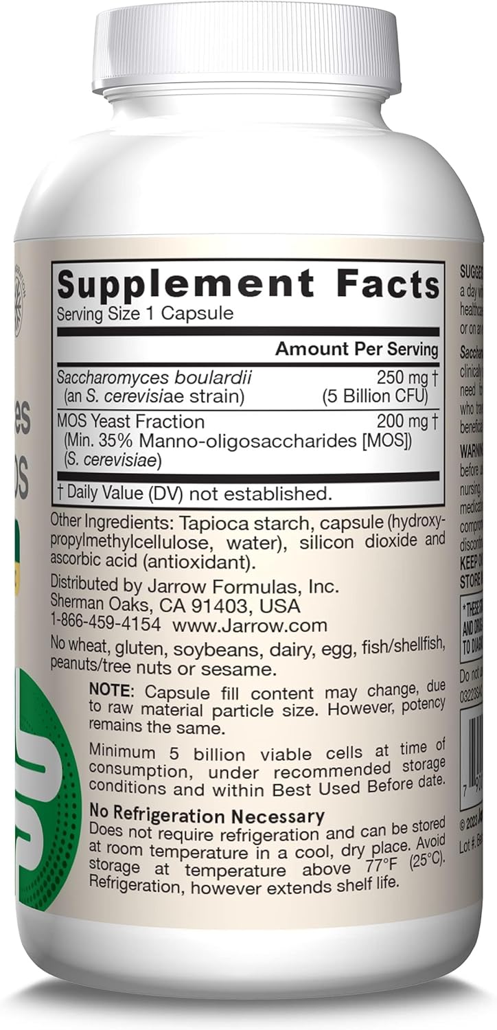 JARROW FORMULAS, Saccharomyces Boulardii MOS, 90 Count - Image 4