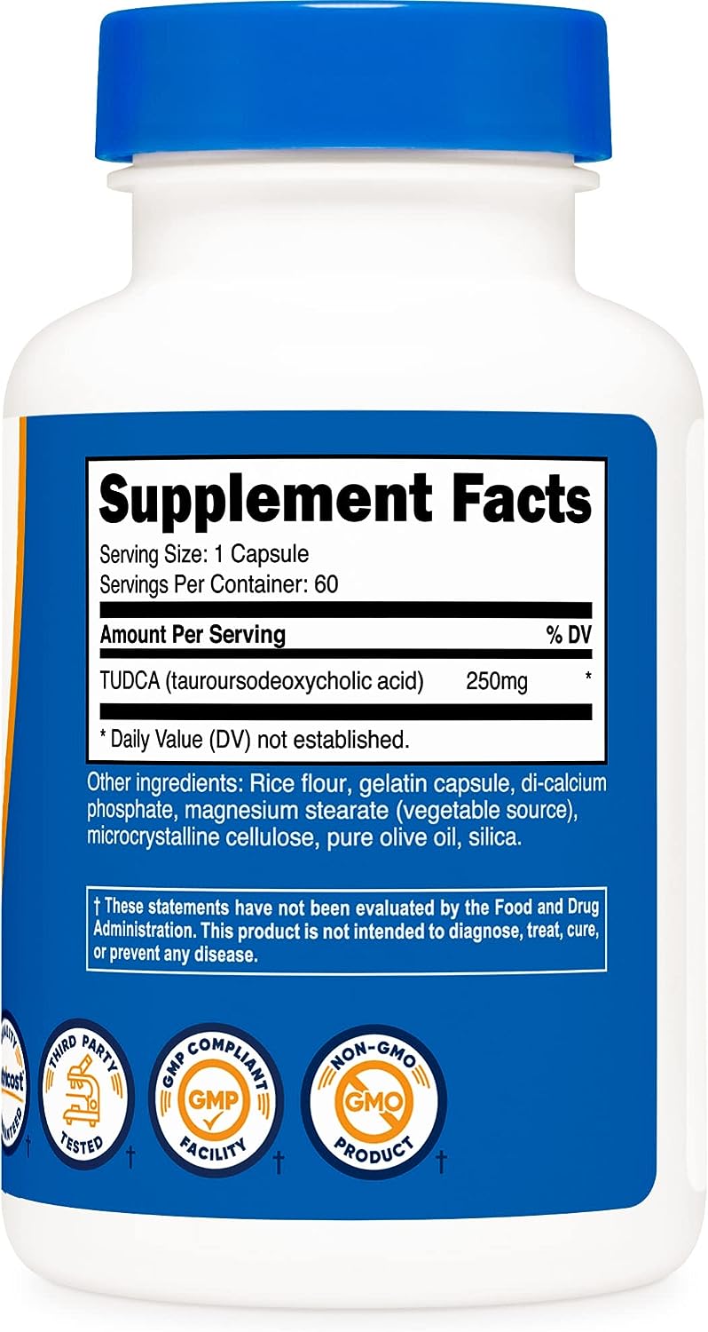 Nutricost Tudca 250mg - 60 Capsules - Image 2