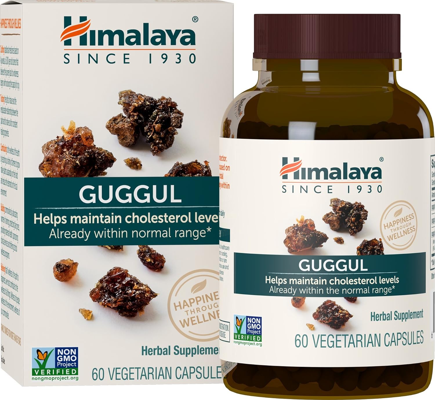 Himalaya Guggul Herbal Supplement, HDL & LDL Support , Liver Health, Liver Cleansing, Triglyceride Support, Bile Production, 720 mg , 60 Capsules