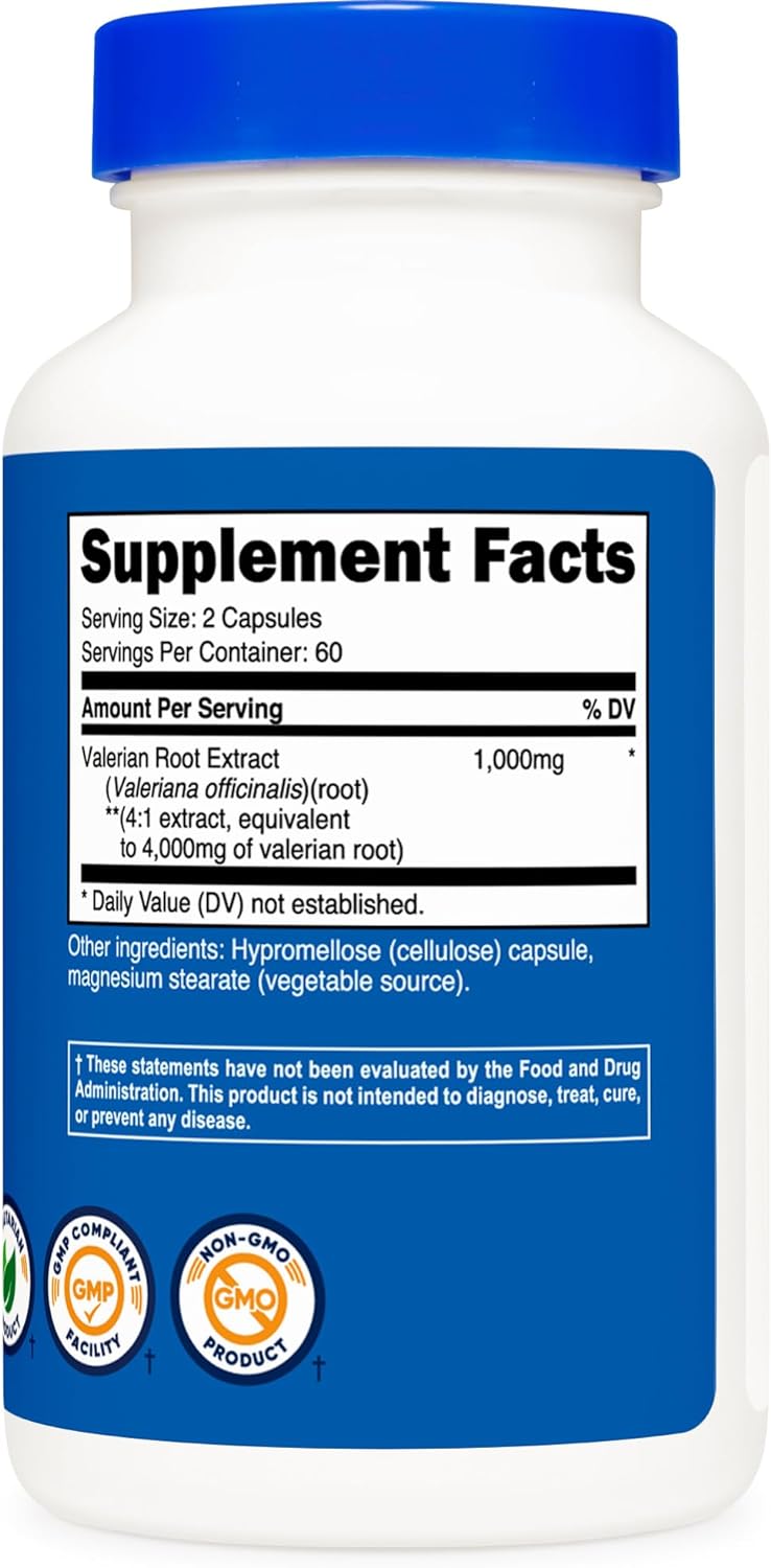 Nutricost, Valerian Root, Ingredients