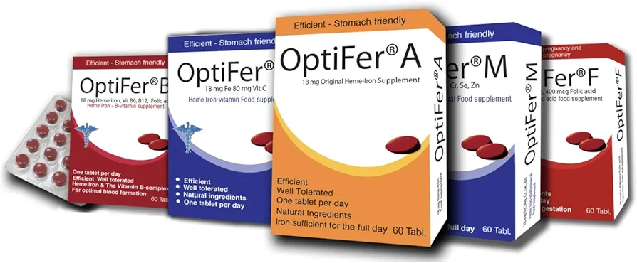 OptiFer® F 60 Tablets - Natural Heme Iron and Folic Acid Food Supplement - Image 6